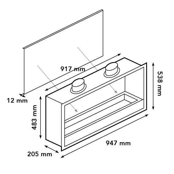 Built-in unit XL schita